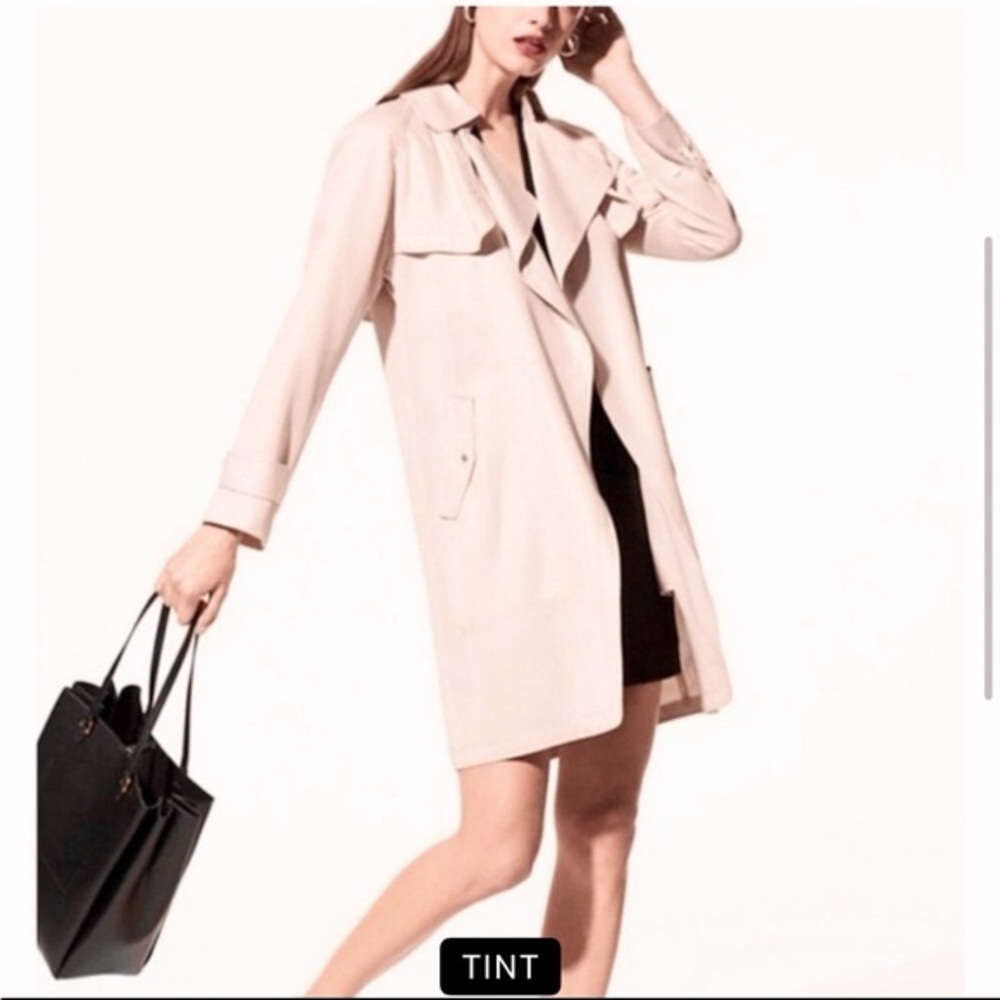 ARITZIA BABATON Lawson Lightweight Trench Coat- light pink (Size XXS)